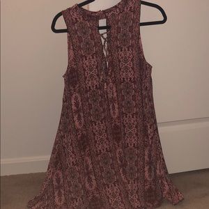 En Creme Patterned Dress